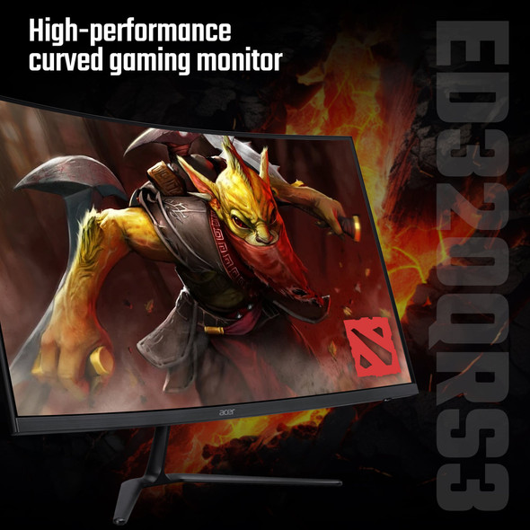 Acer Nitro ED320QR S3 31.5" FHD Curved 180Hz VA Gaming Monitor FreeSync HDMI DP – image 2