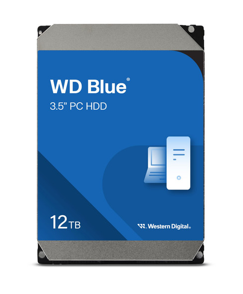 WD Blue 12TB Desktop 3.5" Internal Hard Drive, 7200 RPM, SATA 6Gb/s, 512MB Cache