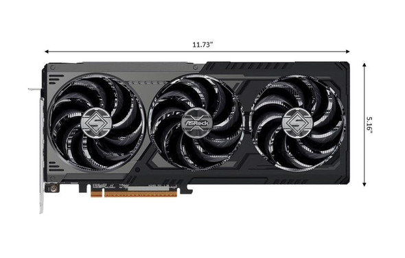 ASRock Rx9070 Xt Steel Legend Dark 16Gb Pcie5 16Gb Ddr6 Hdmi 3 Dp 2970Mhz Clock