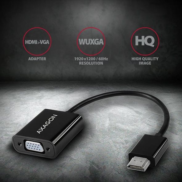 Axagon RVH-VGN HDMI -> VGA adapter FullHD, 1920x1200