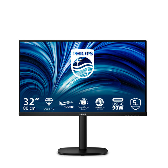 Philips 32B2U3601/00 31.5" QHD IPS 100Hz Monitor with USB-C & Height Adjustable – image 2