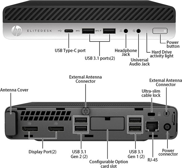 HP EliteDesk 800 G6 Mini PC Core i5-10500T 16GB 256GB SSD - Refurbished – image 2