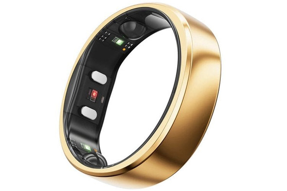 RingConn Gen 2 Smart Ring Size 8 Rose Gold Sleep Apnea Fitness Health Tracker