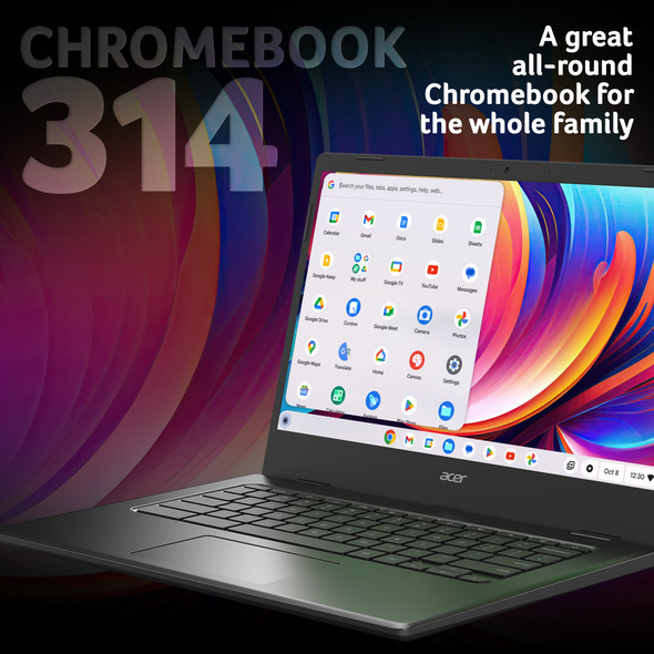 Acer Chromebook 314 14" FHD Laptop Intel Celeron N4500 4GB RAM 64GB eMMC Black – image 2