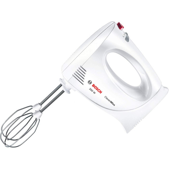 Bosch CleverMixx Hand Mixer 350W Electric Food Whisk & Dough Hooks Baking White – image 2