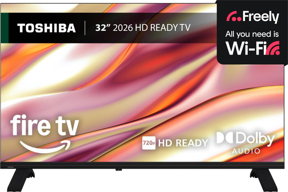 Toshiba 32" HD Ready HDR Smart Fire TV Freely Alexa WiFi LED Television