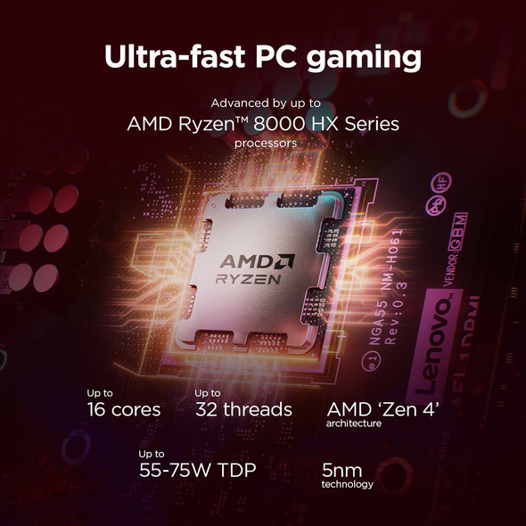 Lenovo LOQ Tower Gaming PC AMD Ryzen 7 8745HX 16GB RAM 1TB SSD RTX 5050 Win 11 – image 2