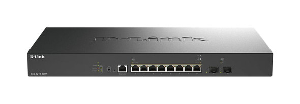 D-Link DXS-1210 8-Port 10G PoE++ Managed Switch with 2 SFP+ Ports - DXS-1210-10MP/B