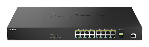 D-Link DMS-1250 16-Port 2.5G Smart Managed PoE Switch - DMS-1250-18P/B