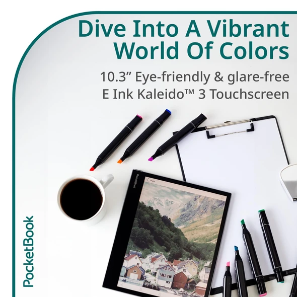 PocketBook InkPad Eo 10.3" Colour E-Ink E-Note and E-Reader 64GB 4GB RAM - PB1042-M-WW – image 2