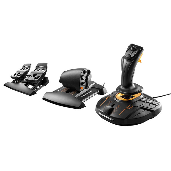 Thrustmaster T.16000M FCS Flight Sim Pack with Joystick, Throttle and Pedals for PC - 2960782