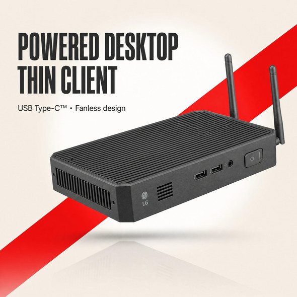 LG CQ601W-BP Desktop Thin Client Pentium N6005 8GB 256GB SSD Windows 10 IoT - CQ601W-BP – image 2