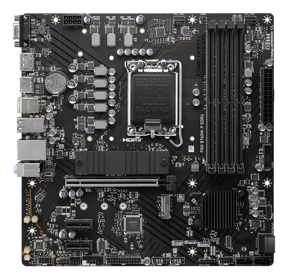 MSI PRO B760M-P DDR4 Intel LGA1700 Micro ATX Motherboard PCIe 4.0 M.2 USB-C – image 2