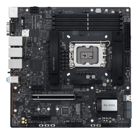 ASUS Pro WS W680M-ACE SE LGA 1700 Micro-ATX Motherboard - 90MB1FA0-M0EAY0
