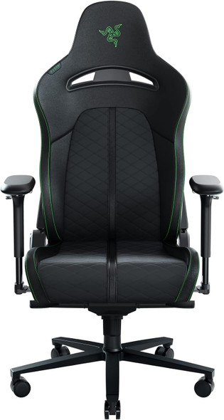 Razer Enki Gaming Chair with 21" Seat, 152° Recline, Green - RZ38-03720100-R3G1