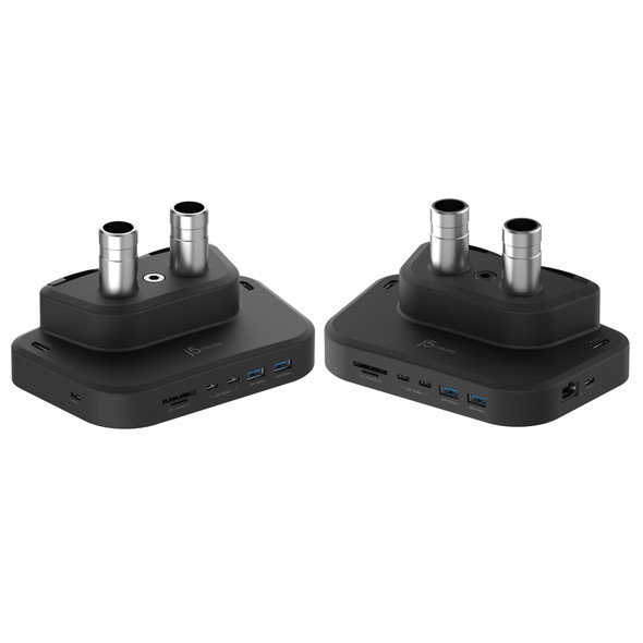 j5create JTSA302 Dual Monitor Mount with USB-C Dock for Up to 32" Screens - JTSA302-N – image 2