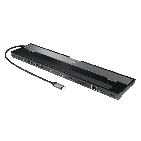 J5CREATE USB-C Dual HDMI Docking Station with 100W Power Delivery - JCD542-N