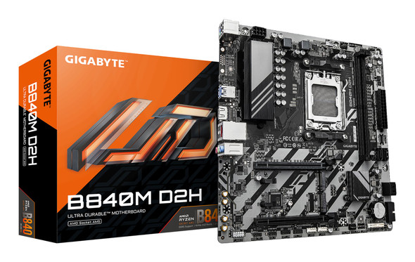 GIGABYTE B840M D2H Socket AM5 DDR5 Micro ATX Motherboard - B840M D2H