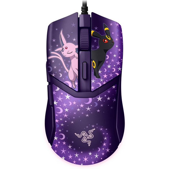 Razer Cobra Espeon & Umbreon Edition Wired Gaming Mouse, 8500 DPI, 58g, RGB - RZ01-04650800-RUEA