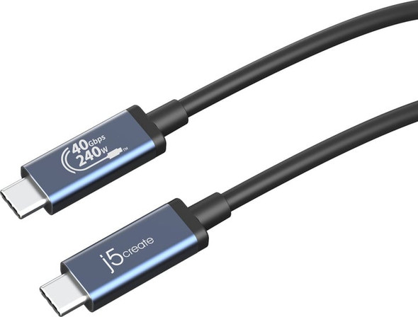 j5create JUC29L08 USB Type-C Cable 40Gbps 240W 0.8m - JUC29L08-N – image 2