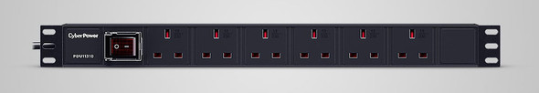 CyberPower 1U Rackmount PDU 6 Way UK Sockets 13A Power Distribution Unit 19"