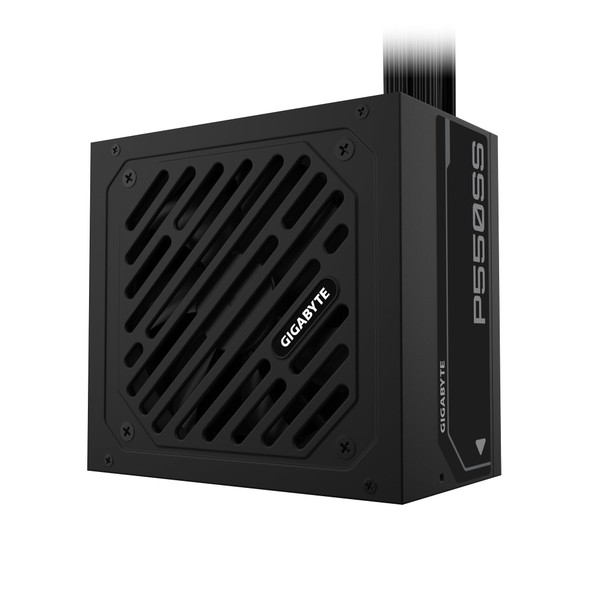 Gigabyte P650SS 650W ATX Power Supply, 80 PLUS Silver, ATX 3.0, ATX 3.1 Compatible, 120mm Fluid Dynamic Bearing Fan, Non-Modular, Flat Cables, Black – image 2