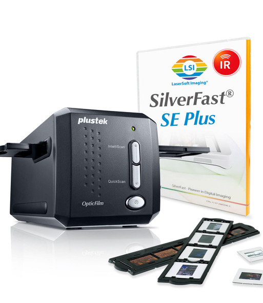 Plustek OpticFilm 8200i SE 35mm Film and Slide Scanner, 7200 dpi, 3.6 Dmax - 0226TS