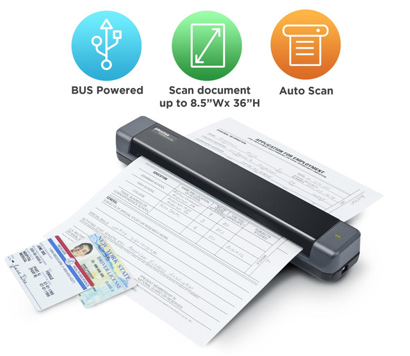 Plustek MobileOffice S410 Plus Portable Document Scanner, A4, 600 DPI, USB Powered - 0314TS – image 2