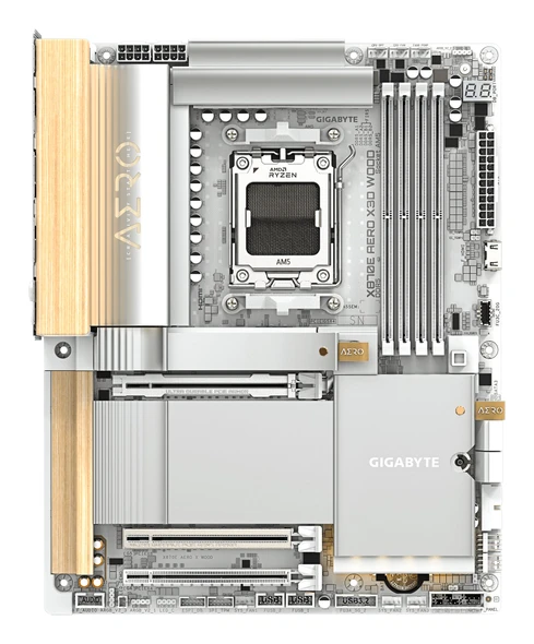GIGABYTE X870E AERO X3D WOOD ATX Motherboard Socket AM5 DDR5 Wi-Fi 7 PCIe 5.0 – image 2
