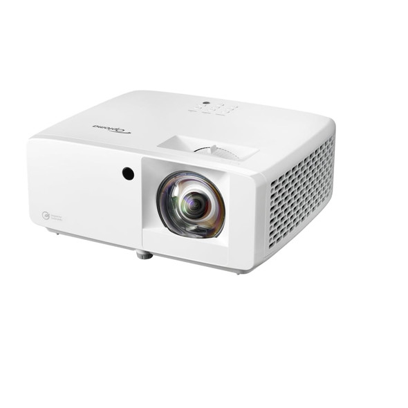 Optoma ZH450ST Short Throw DLP Projector, 1080p Full HD, 4200 Lumens, 0.5:1 Throw, 3D, White - E9PD7L311EZ3