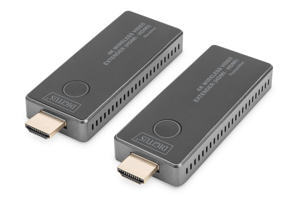 Digitus Wireless HDMI Extender Set, 4K 30Hz, Up to 30m, Transmitter + Receiver, Plug and Play - DS-55323