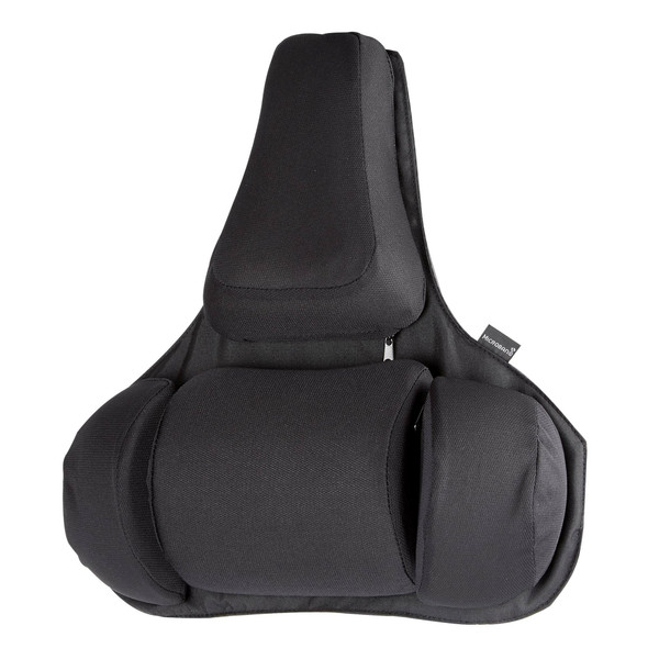 Fellowes Professional Series Ultimate Back Support, Microban Antibacterial, Tri-Tachment, Black - 8041801