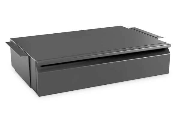 DIGITUS Under-Desk Drawer, Extendable, 48cm Deep, 5kg Load, Steel Frame, Black - DA-90443