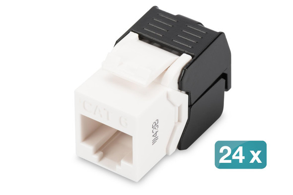 DIGITUS Cat 6 Unshielded Keystone Module, RJ45, 250 MHz, 1 Gbit/s, Tool-Free, Pack of 24 - DN-93603-24 – image 2