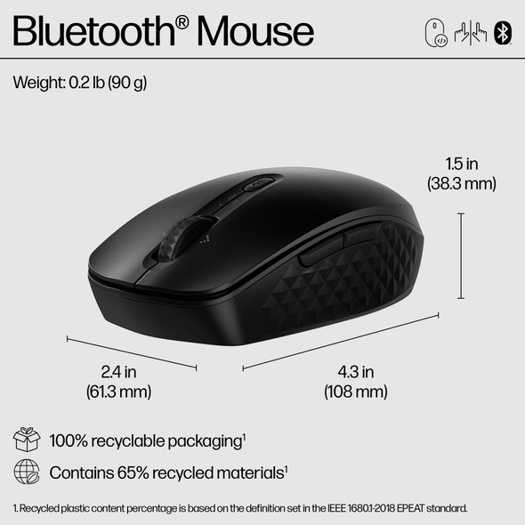 HP 425 Programmable Bluetooth Mouse, 4000 DPI, 6 Programmable Buttons, Multi-Device - 7M1D5AA#ABB – image 2