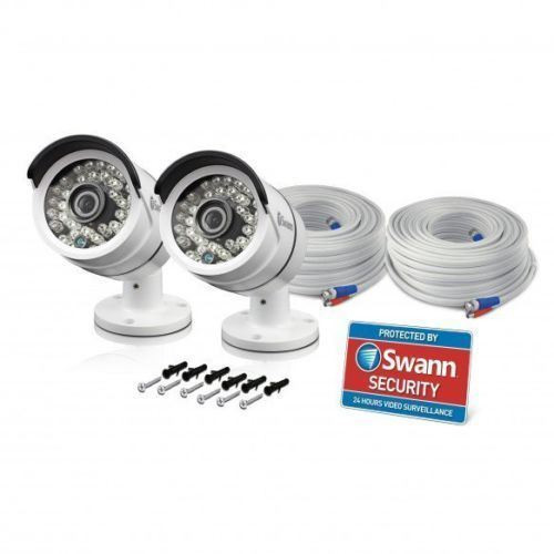 Swann Pro T858PK2 2 Pack Super HD 3MP CCTV Bullet Cameras For DVR-4750