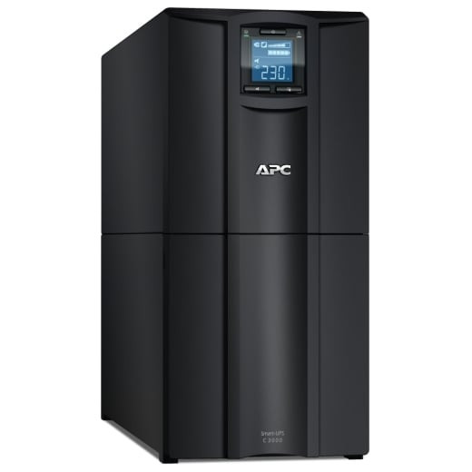 APC Smart-UPS C 3kVA/2100W Line-Interactive Tower UPS, 8x C13 + 1x C19, USB, LCD - SMC3000I