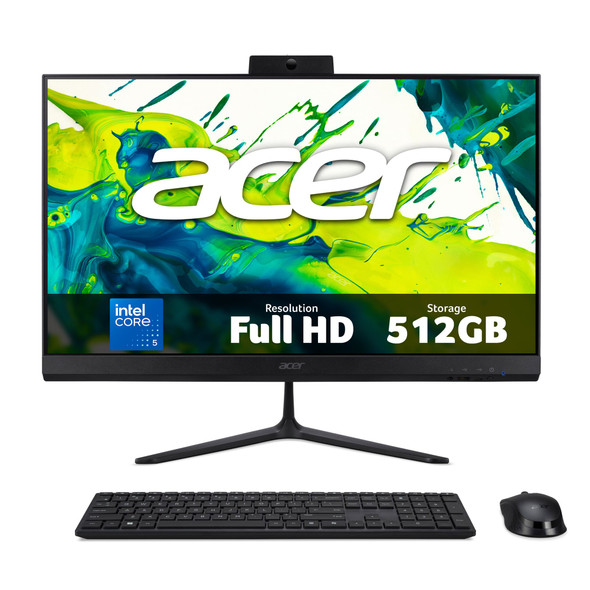 Acer Veriton Z VZ2415G 23.8" 120Hz All-in-One, Intel Core 5 120U, 16GB RAM, 512GB SSD, Windows 11 Pro - DQ.R7AEK.002