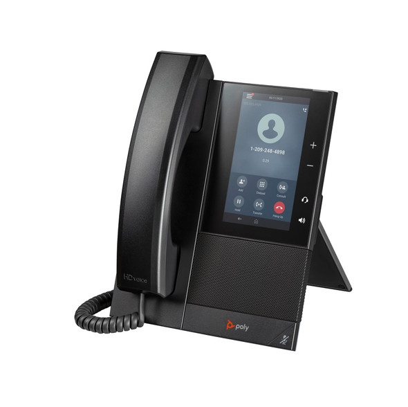 Poly CCX 505 Business Media Phone, 5" Touchscreen, Open SIP, PoE, Wi-Fi, Bluetooth - 82Z82AA – image 2