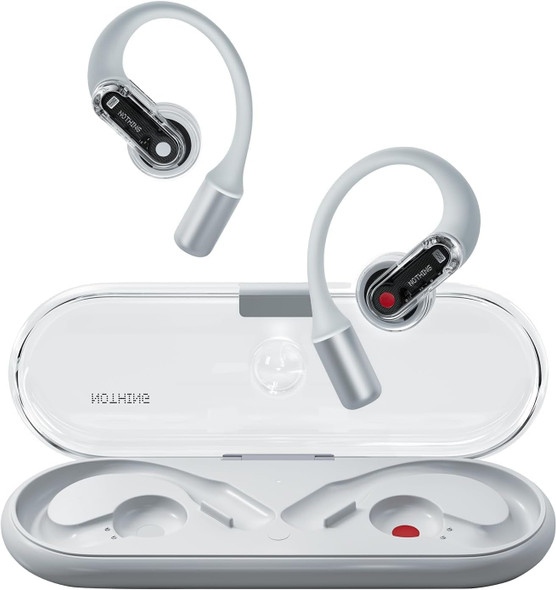 Nothing Ear (open) Wireless Open-Ear Headphones, AI Clear Voice, IP54, Up to 30 Hours Playback, White - A11200005