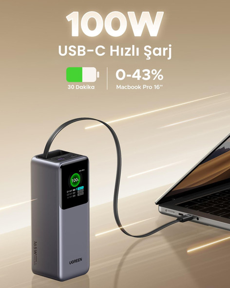 Ugreen 20,000mAh Power Bank, 165W - 55987B – image 2