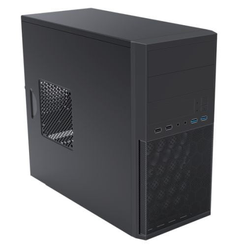 VIDA Corporate Micro ATX Tower Case with 500W PSU, 2x 5.25" Bays, Black - CORP500W-BLK – image 2