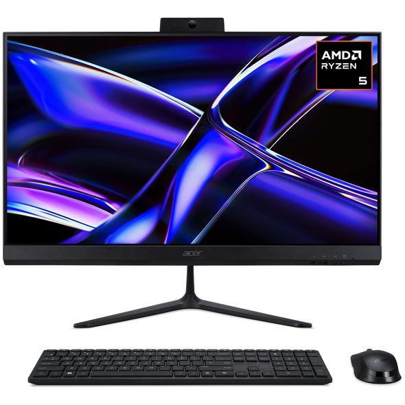 Acer Aspire C24B 23.8" Full HD All-in-One PC, AMD Ryzen 5 340, 16GB RAM, 1TB SSD, Windows 11 Home - DQ.BTGEK.001