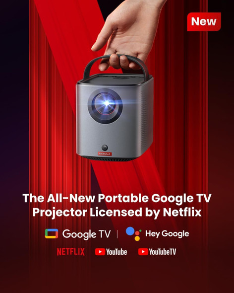 Anker Nebula Mars 3 Air 1080p Portable Projector, Google TV, 400 ANSI Lumens, 2 x 8W Speakers - N2325212 – image 2
