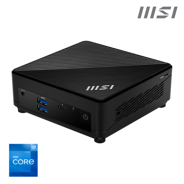 MSI Cubi 5 12M Barebone Mini PC, Intel Core i7-1255U, No RAM/Storage/OS, Thunderbolt 4, Wi-Fi 6E