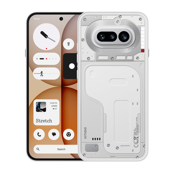 Nothing Phone (4a) 5G Smartphone, Snapdragon 7s Gen 4, 6.78" 120Hz AMOLED, 8GB RAM, 128GB, White - A10400277