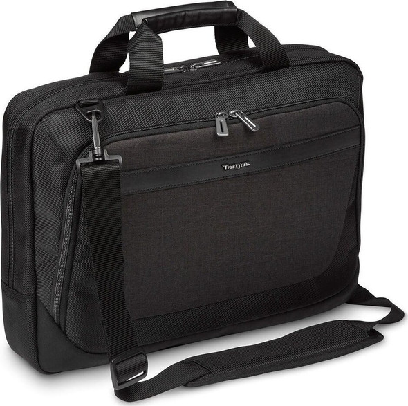 Targus CitySmart Advanced Multi-Fit Laptop Briefcase, 14-15.6", Black/Grey - TBT914GL