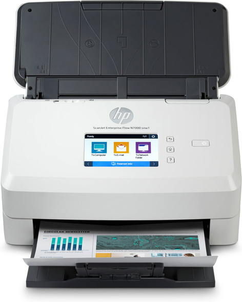 HP ScanJet Enterprise Flow N7000 A4 Sheet-fed Scanner, 600 dpi, Duplex, Wi-Fi & Ethernet - 6FW10A#B19
