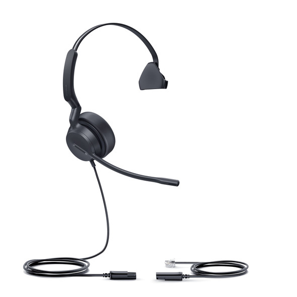 Yealink YHS36 E2 Mono Wired QD Headset, Noise-Cancelling Mic, In-line Controls, Black - 1308232