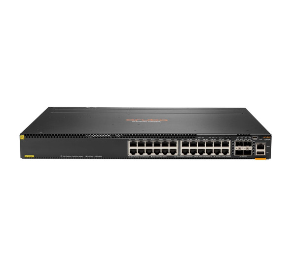 HPE Aruba 6300M 24-Port Gigabit Class 4 PoE Switch, 4 x SFP56 Uplinks - JL662A